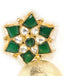 22K Gold Plated Panna Jhumki Earrings