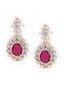 Regal Ruby American Diamond Necklace Set