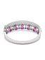 American Diamond Ruby Cuff Bracelet