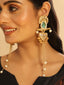 Serene Cascade Green Dangler Earrings