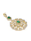 Noorza Amercian Diamond Emerald Pendant Set (without chain)
