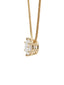American Diamond Pendant Set with Attached Chain