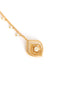 Fern Motif Pearl Drape Drop Earchain