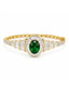 Nuyug Emerald diamond sparkling bracelet