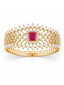 Ruby Royal Zirconia studded Cuff Bracelet