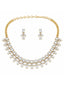 22k Gold Plated Princess Dimaond Necklace Set