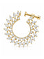 Floral Leaf Diamond Non Piercing Nose Ring