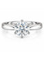 Saisha Solitaire Silver Ring- 8mm