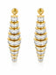 Gold Rush baguette diamond Dangler earrings