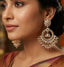 Gold Plated Crystal Bloom Chandbali Earrings