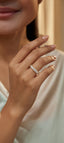 Sauve american diamond love ring