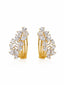 Nuyug Pear shaped diamond hoop earrings