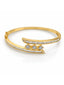 Golden Glamour Zirconia studded Bangle Bracelet