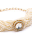 Pearl Braided Kundan Bracelet