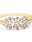 American Diamond Glare Gold Tone Bracelet