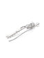 Rhodium Plated Curl American Diamond Earcuffs