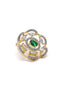 Noorza Amercian Diamond Emerald Pendant Set (without chain)