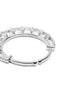 Chandni American Diamond Silver Nose Ring