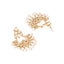 22K Gold Plated Kundan Chandbali Pearl Elegance Earrings