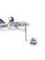 Saiesha Silver Sapphire Stone Party Danglers