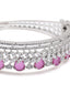 American Diamond Ruby Cuff Bracelet
