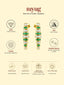 Emerald Flick Baguette Diamond Dangler Earrings
