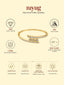 Golden Glamour Zirconia studded Bangle Bracelet