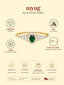Nuyug Emerald diamond sparkling bracelet