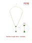 Nuyug Emerald Lariat Necklace Set