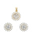 Star American Diamond Pendant Set