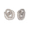 Zircon Glam Knot Stud Earrings
