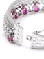 American Diamond Ruby Cuff Bracelet