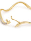 American Diamond Wave of Gold Bracelet