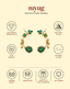 Nuyug Emerald Peacock Ear Cuffs