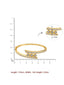 Golden Glamour Zirconia studded Bangle Bracelet