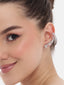 Rhodium Plated American Diamond Earcuffs