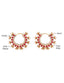 Kanika Floral Red Hoop Earrings
