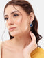 22K Gold Plated Azure Muse Contemporary Drop Earrings