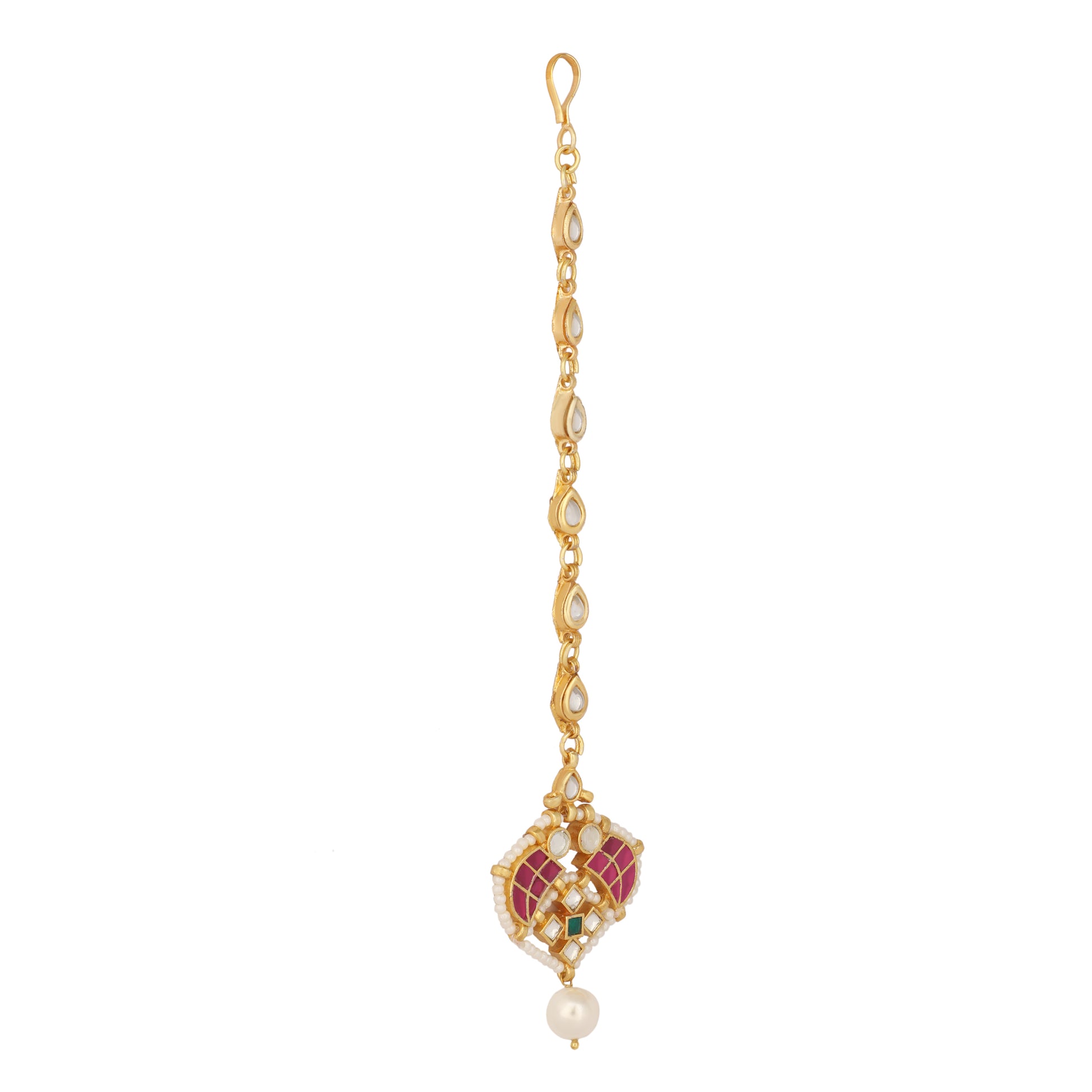 Pearl & Enamel Grace Minimal Maang Tikka