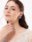 Rhodium Plated Aura Stud Earrings