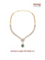 Nuyug Shagun Emerald Zircon Necklace Set