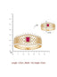 Ruby Royal Zirconia studded Cuff Bracelet