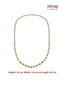 Nuyug Dual tone graduation matar mala chain