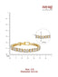 Nuyug Oval Solitaire Gold Bracelet