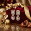 Gold Plated American Diamond Chic Mini Drop Earrings