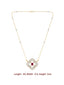 Maahi 22k gold plated Ruby Diamond Necklace set