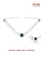 Emerald Elegance Pearl Choker Necklace Set