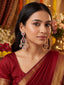 Crimson Bloom Chandeliers Earrings