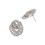 Zircon Glam Knot Stud Earrings