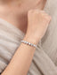 Solitaire Diamond Rhodium Plated Adjustable Bracelet